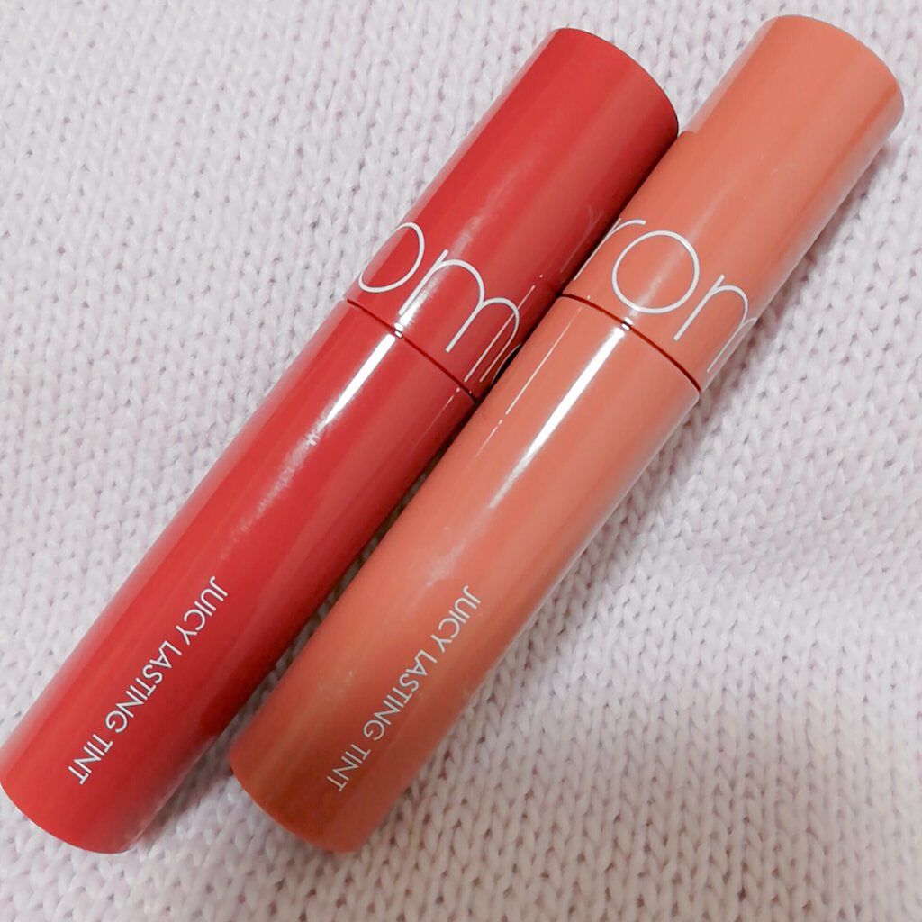 ジューシーラスティングティント/rom&nd/リップティントを使ったクチコミ（2枚目）