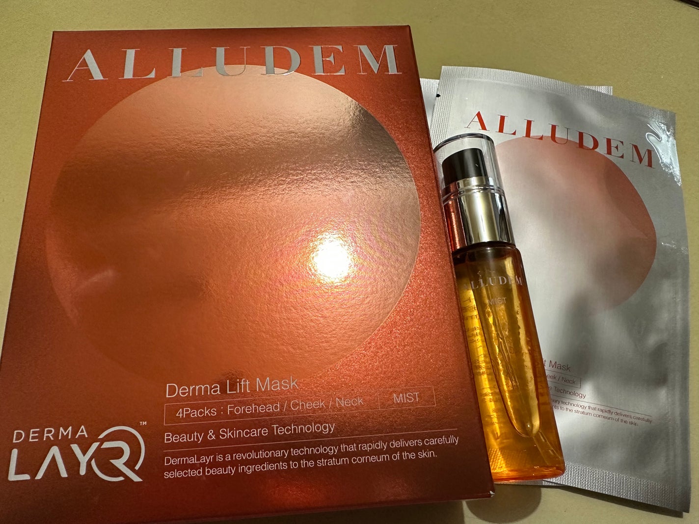 Derma Lift Mask/ALLUDEM/スキンケアキットを使ったクチコミ(1枚目)