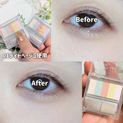 パステルヴェールコンシーラー/キャンメイク/パレットコンシーラーを使ったクチコミ(7枚目)