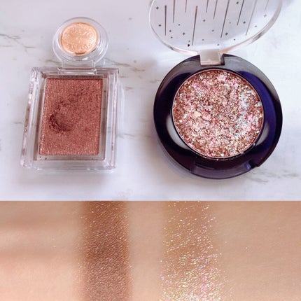 グリッター シャドウ カラー/rom&nd/グリッターを使ったクチコミ(3枚目)