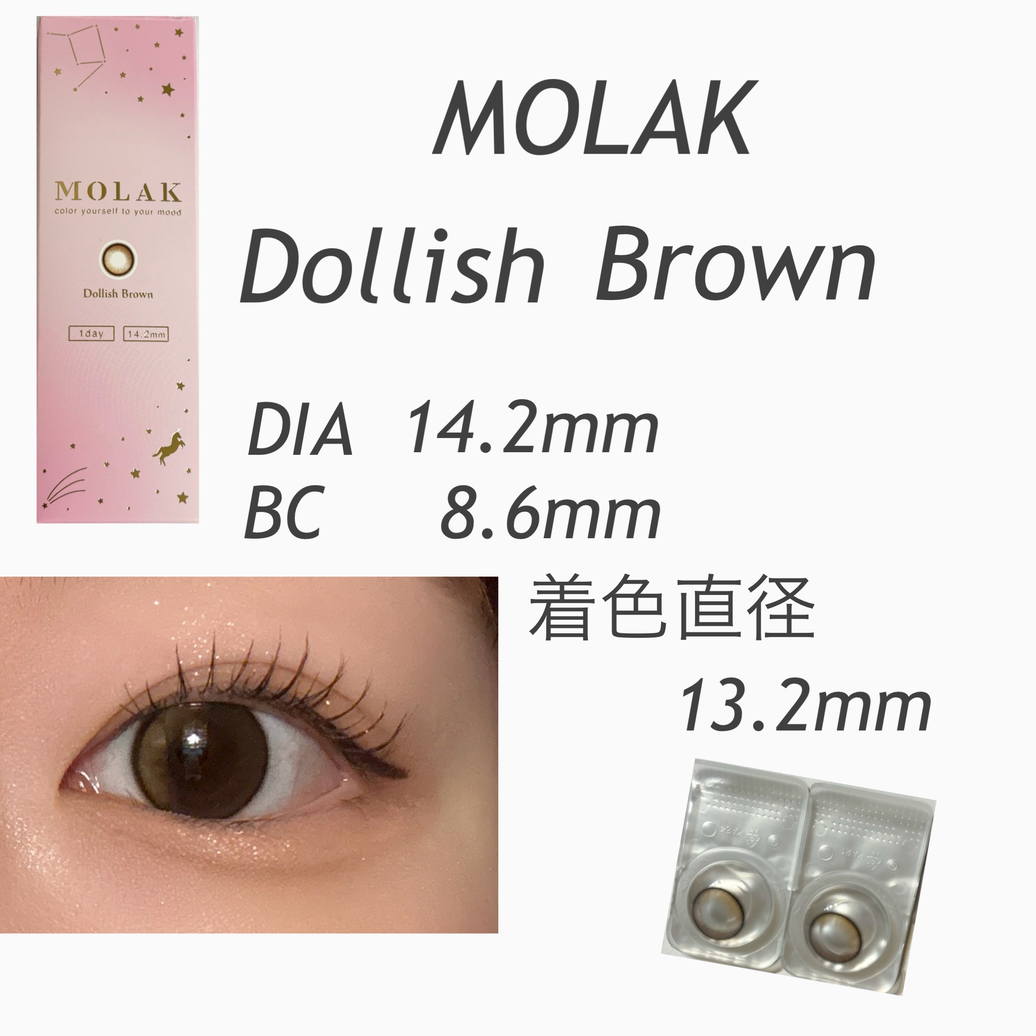 MOLAK 1day/MOLAK/ワンデー（１DAY）カラコンを使ったクチコミ（1枚目）