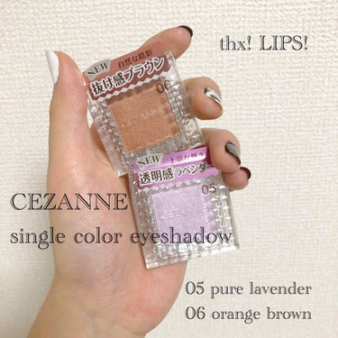 〈来シーズンは君に決めた〉
CEZANNE シングルカラーアイシャドウ
05 ピュアラベンダー
06 オレンジブラウン

9月発売予定のセザンヌの大人気商品、
一足先に使わせて頂きました。

なんだこい