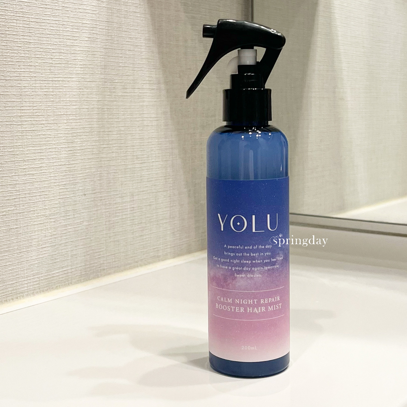 カームナイトリペアブースターヘアミスト/YOLU/プレスタイリング・寝ぐせ直しを使ったクチコミ（1枚目）