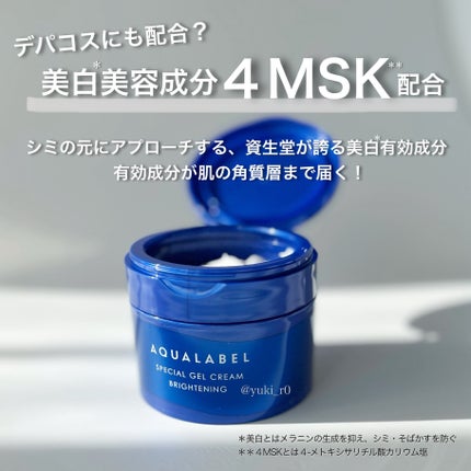 スペシャルジェルクリーム EX (ブライトニング) /アクアレーベル/オールインワン化粧品を使ったクチコミ(1枚目)