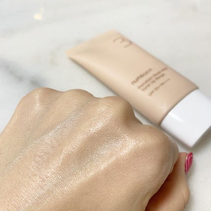 3番 ノーファンデ陶器肌トーンアップクリーム/numbuzin/化粧下地を使ったクチコミ(3枚目)