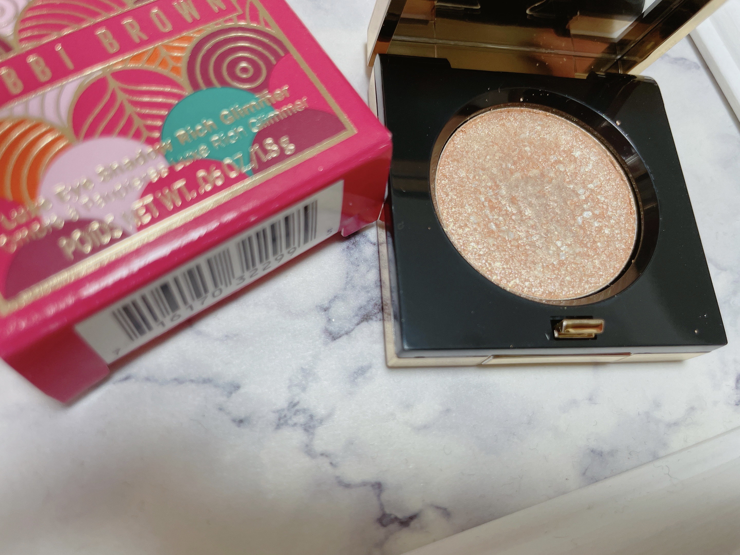 リュクスアイシャドウ スパークラー(リッチ グリマー)/BOBBI BROWN/単色アイシャドウを使ったクチコミ（2枚目）