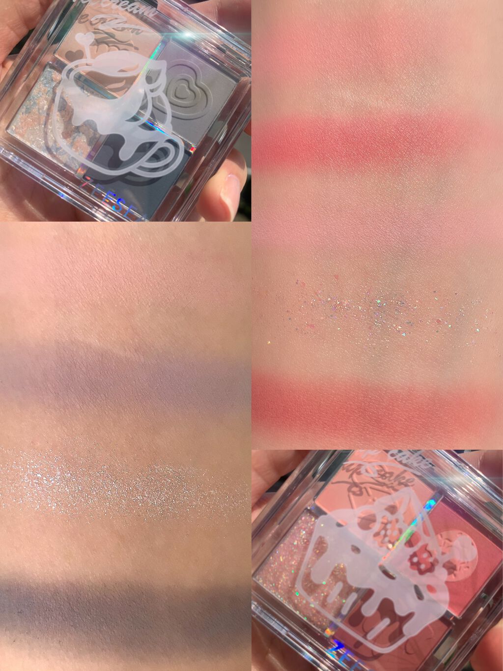 ZEESEAデザートコレクション4カラーアイシャドウパレット/ZEESEA/アイシャドウパレットを使ったクチコミ(2枚目)