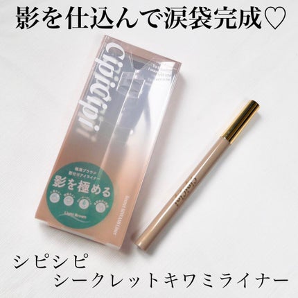 シークレットキワミライナー R/CipiCipi/リキッドアイライナーを使ったクチコミ(1枚目)