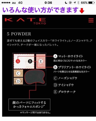 ホワイトシェイピングパレット/KATE/プレストパウダーを使ったクチコミ（1枚目）