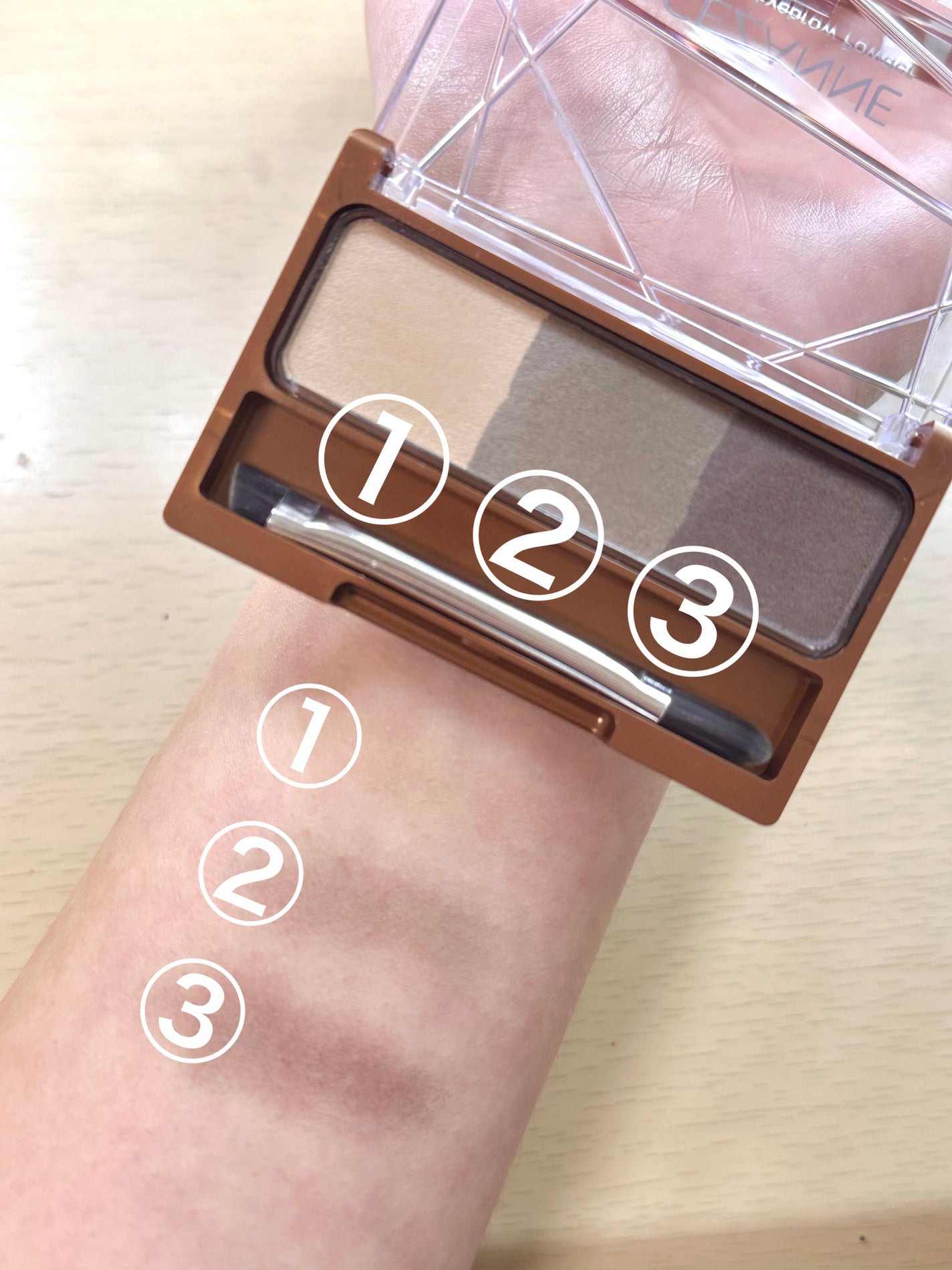 ノーズ&アイブロウパウダー/CEZANNE/パウダーアイブロウを使ったクチコミ(1枚目)