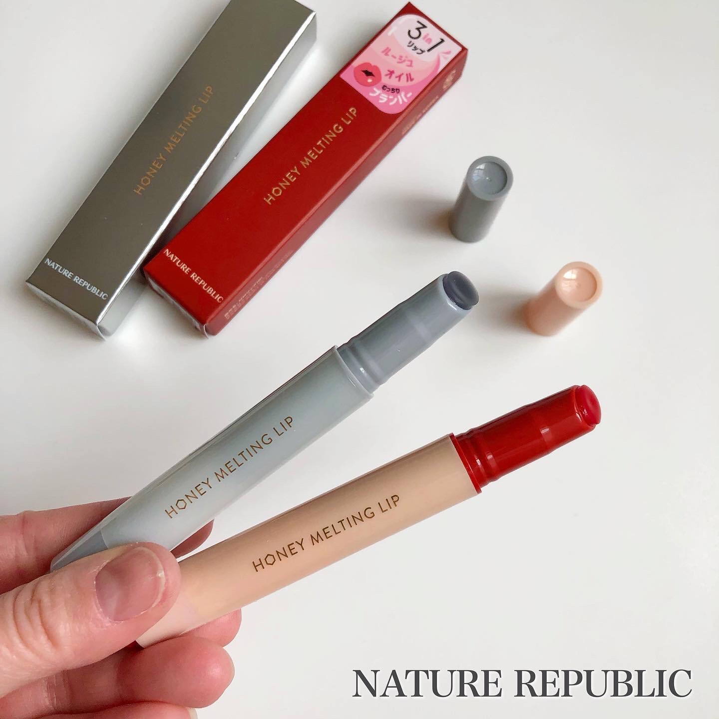 ハニーメルティングリップ/ネイチャーリパブリック/口紅を使ったクチコミ（1枚目）