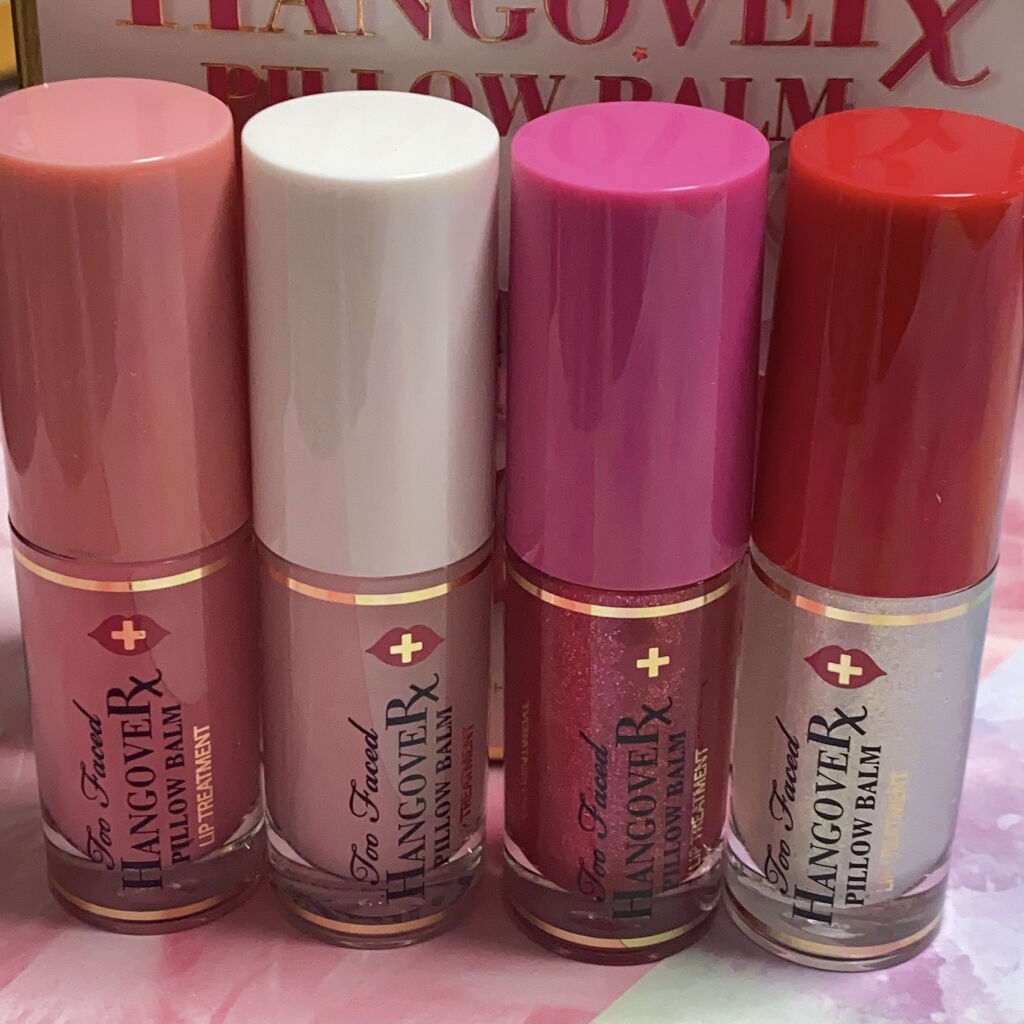 トゥーフェイスドハングオーバーピローバームリップトリートメントセット/Too Faced/リップケアを使ったクチコミ（1枚目）