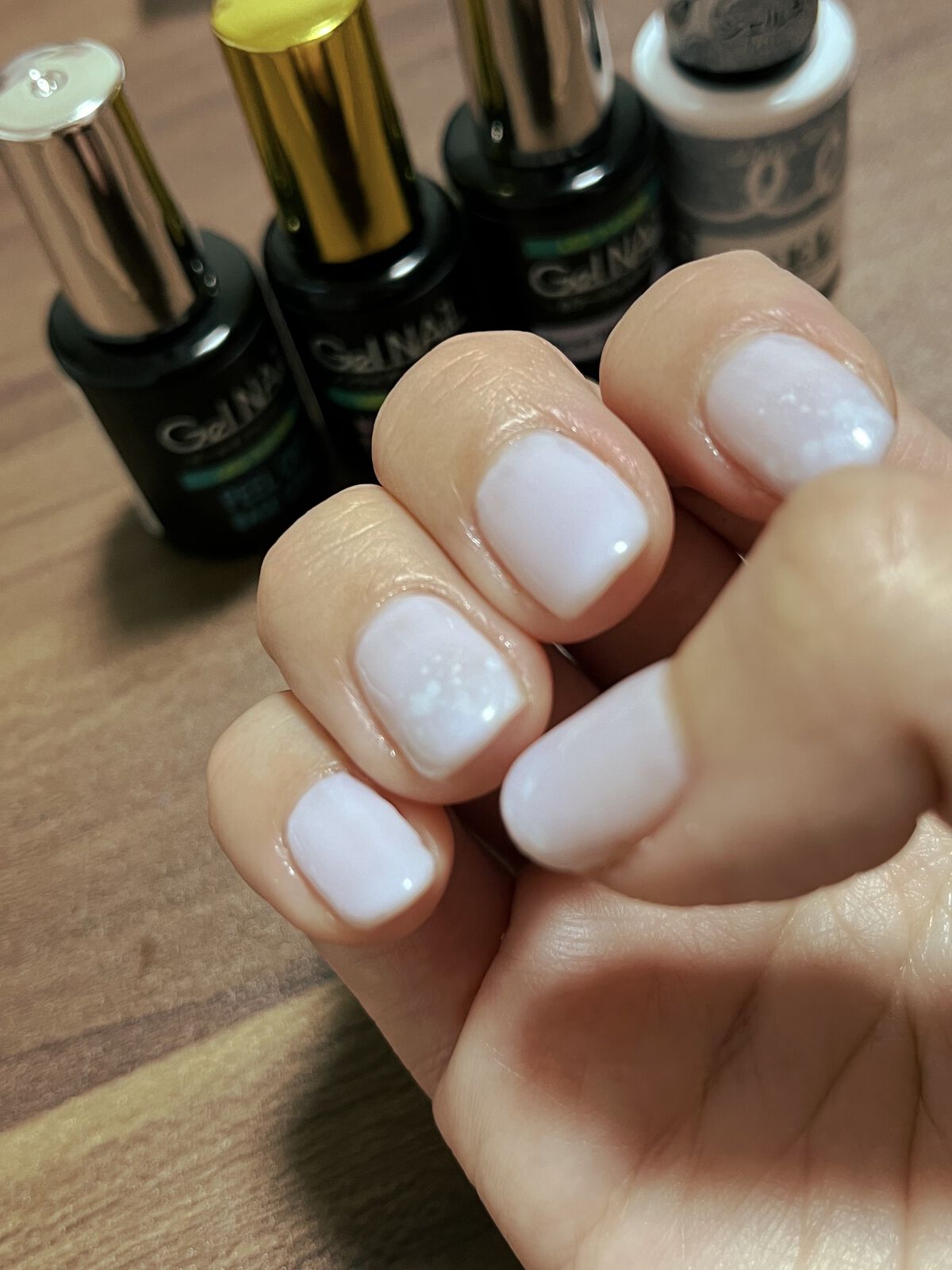 BRG ジェルネイル 8 グリッターシルバー/DAISO/ジェルネイルを使ったクチコミ（3枚目）