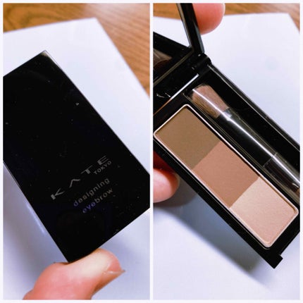 ケイト デザイニングアイブロウ3D/KATE/パウダーアイブロウを使ったクチコミ(2枚目)