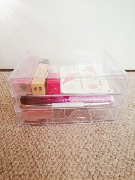 3段式クリアーケース/DAISO/その他化粧小物を使ったクチコミ(1枚目)