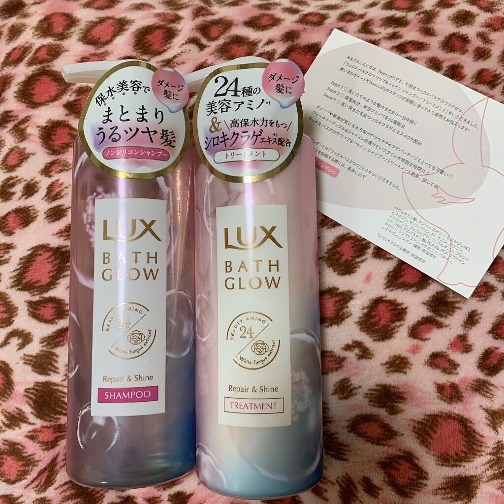 バスグロウ リペア&シャイン シャンプー/トリートメント/LUX/シャンプー・コンディショナーを使ったクチコミ(1枚目)