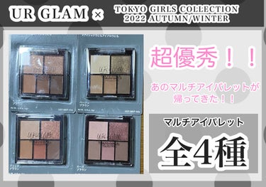 マルチアイパレットb (TOKYO GIRLS COLLECTION)/U R GLAM/アイシャドウパレットを使ったクチコミ（1枚目）