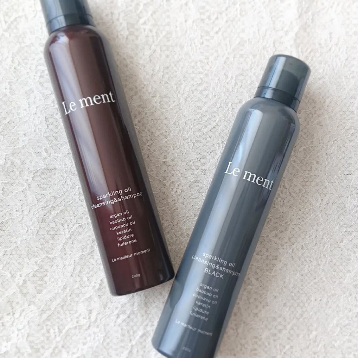 スパークリングオイル クレンジング＆シャンプー ブラック /Le ment/市販シャンプーを使ったクチコミ（1枚目）