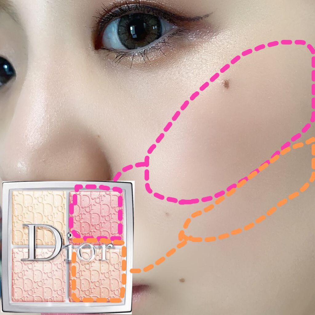 ディオール バックステージ フェイス グロウ パレット/Dior/ハイライトを使ったクチコミ(4枚目)