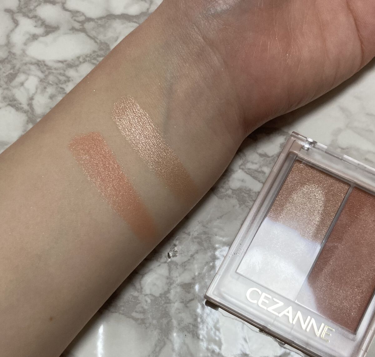 フェイスグロウカラー/CEZANNE/クリームハイライトを使ったクチコミ（2枚目）