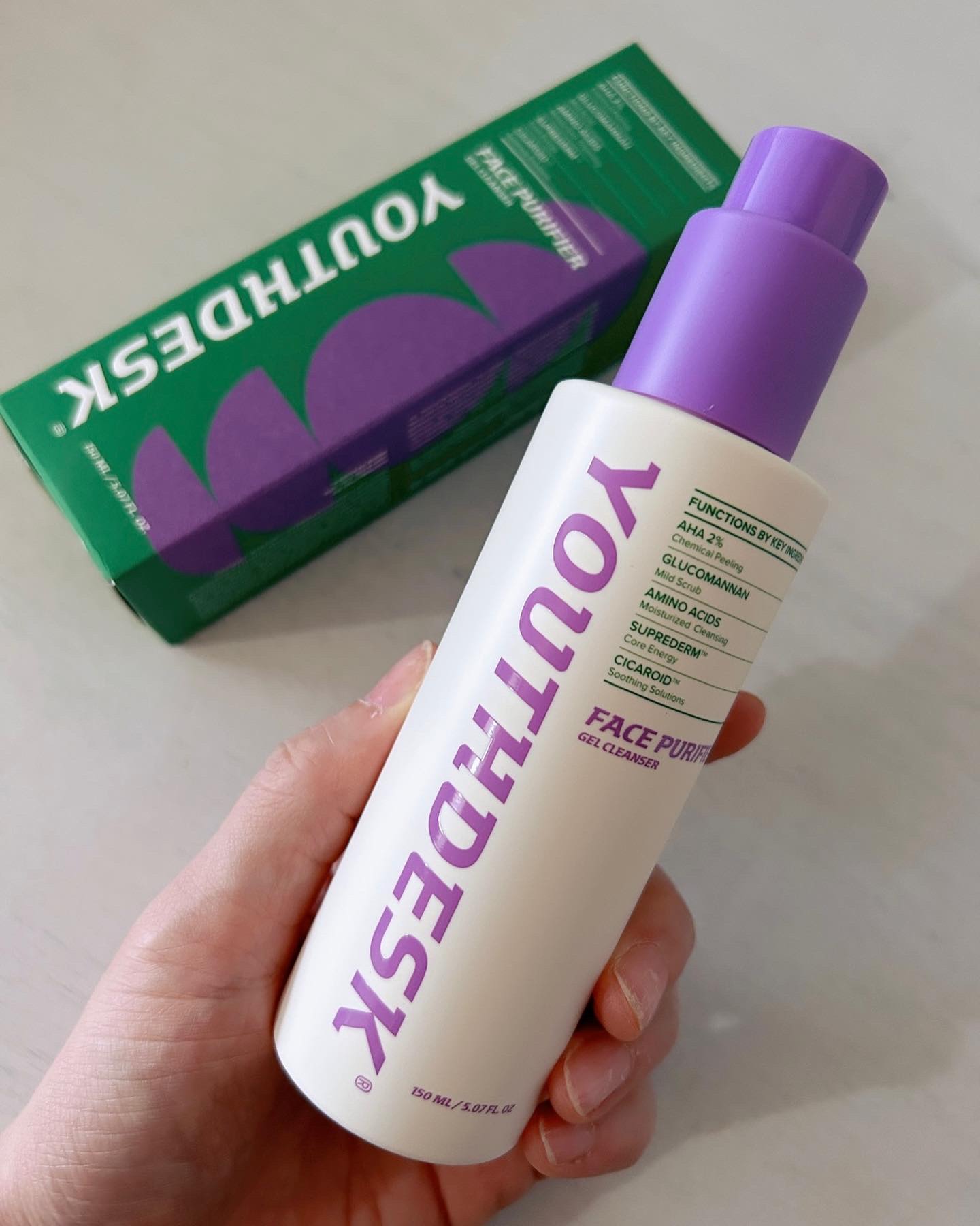 フェースピュリファイアジェルクレンザー/YOUTHDESK/クレンジングジェルを使ったクチコミ（1枚目）