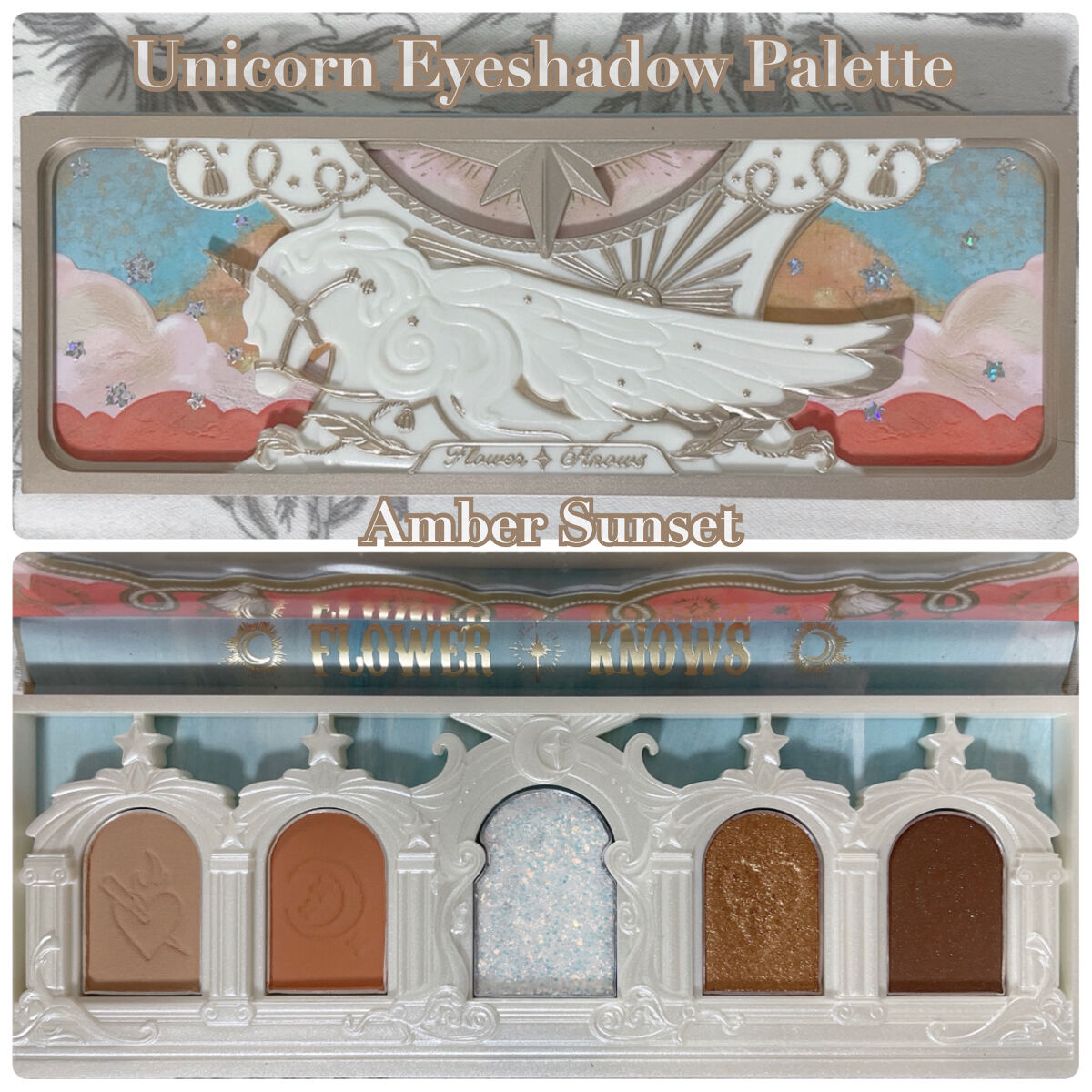ユニコーンシリーズ アイシャドウパレット ♯アンバーサンセット/FlowerKnows/アイシャドウパレットを使ったクチコミ（2枚目）