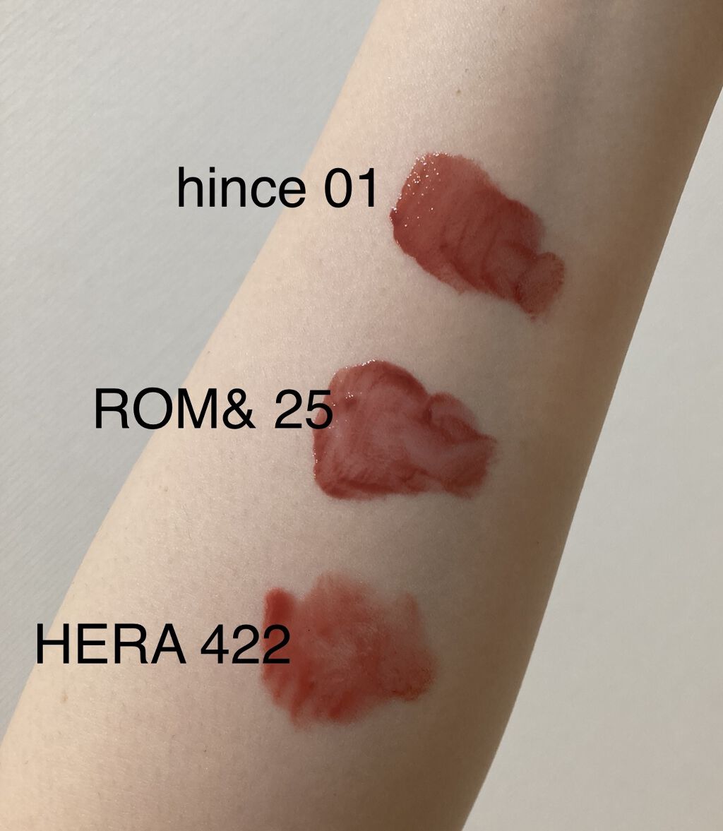 ムードインハンサーウォーターリキッドグロウ/hince/口紅を使ったクチコミ（2枚目）