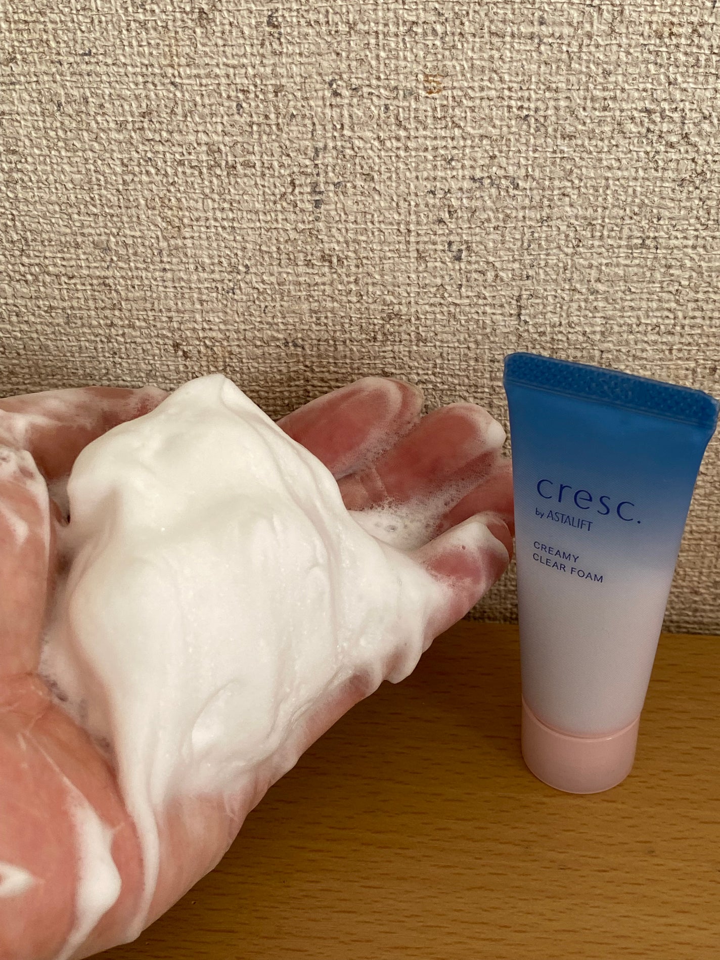 クリーミー クリアフォーム/cresc. by ASTALIFT/洗顔フォームを使ったクチコミ(3枚目)