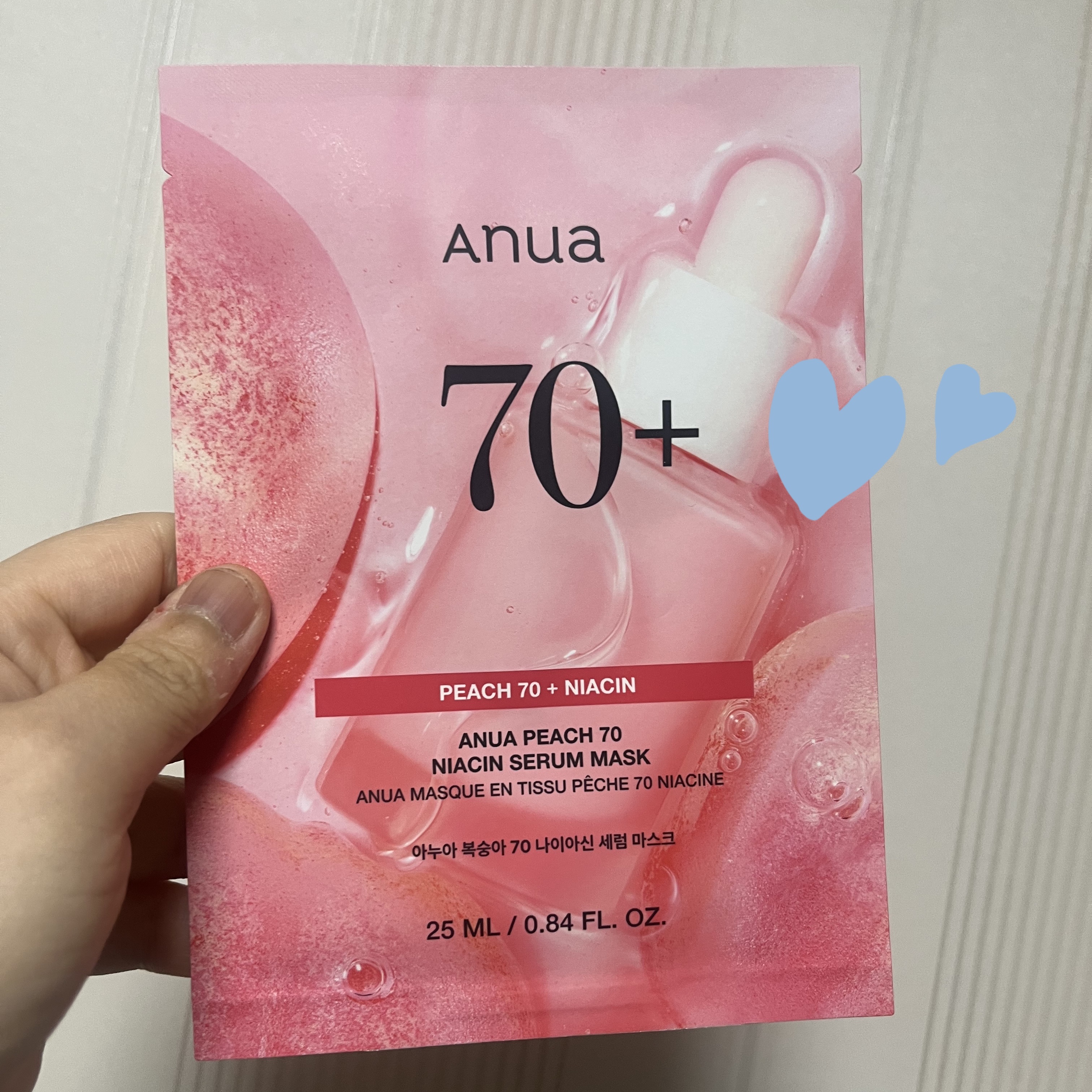 桃70％ナイアシンシートマスク/Anua/シートマスク・パックを使ったクチコミ（1枚目）