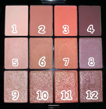 UT シャドウ パレット ミックス フィニッシュ/NYX Professional Makeup/アイシャドウパレットを使ったクチコミ(2枚目)