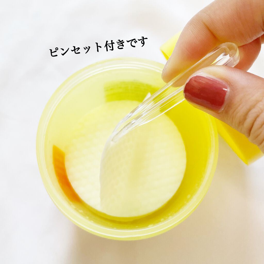 グリーンタンジェリン ビタCダークスポットケアパッド/goodal/トナーパッドを使ったクチコミ(5枚目)