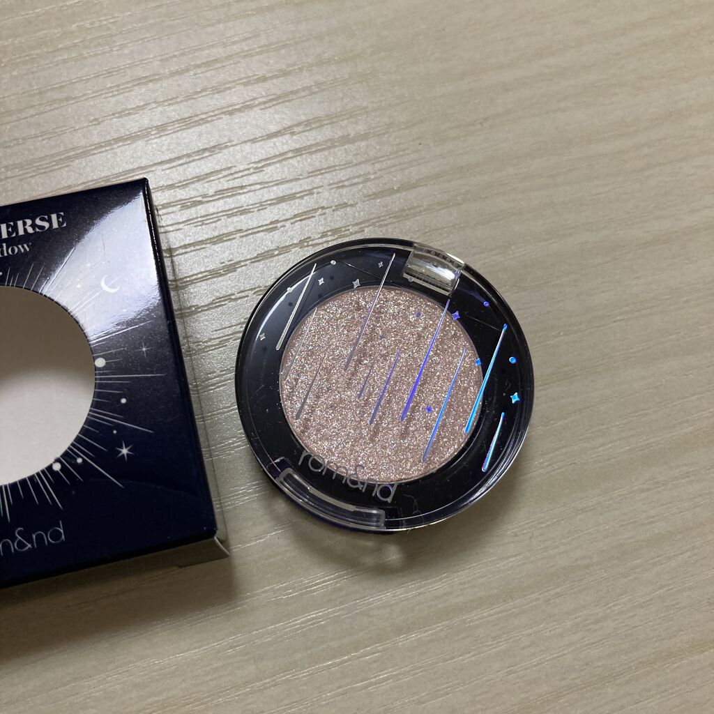 グリッター シャドウ カラー 02 ホワイトホール(WHITE HOLE)/rom&nd/グリッターを使ったクチコミ（1枚目）