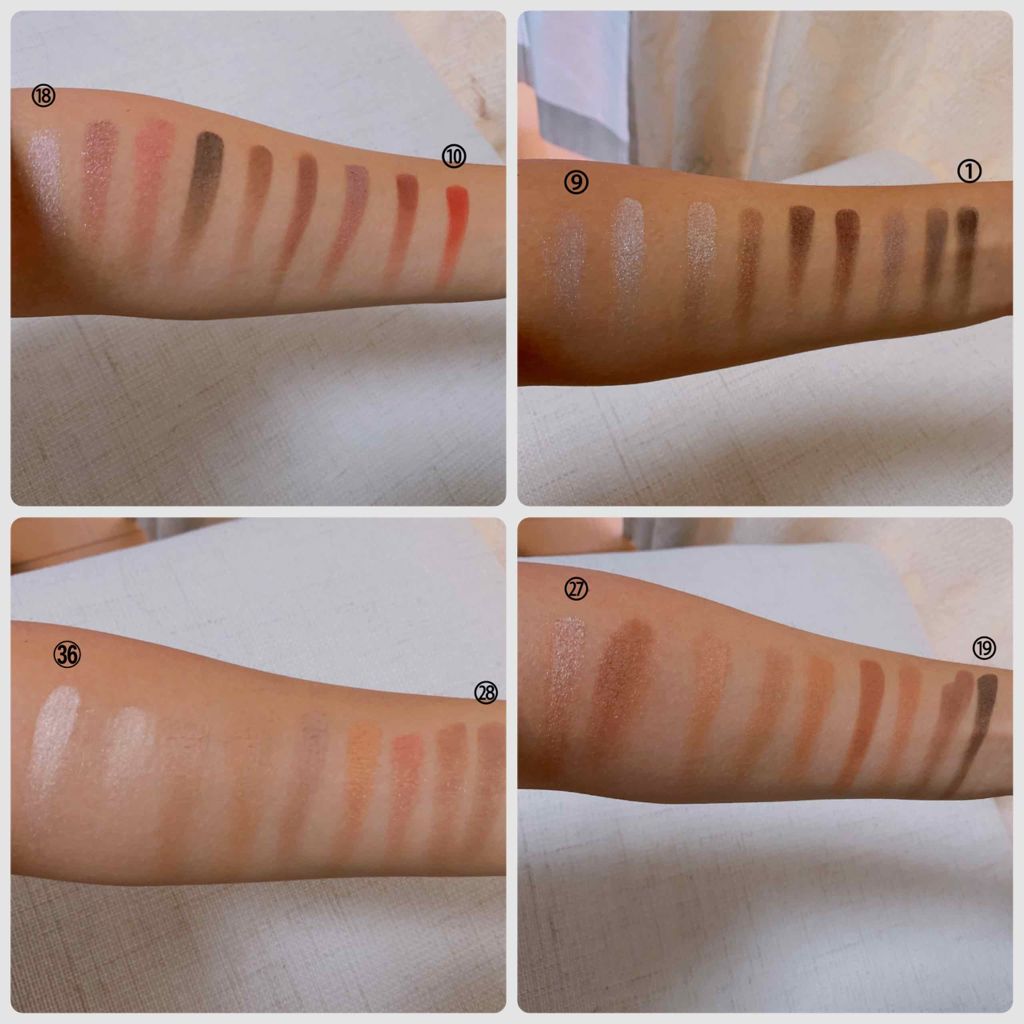 36カラーアイシャドウパレット/ドン・キホーテ/アイシャドウパレットを使ったクチコミ(3枚目)