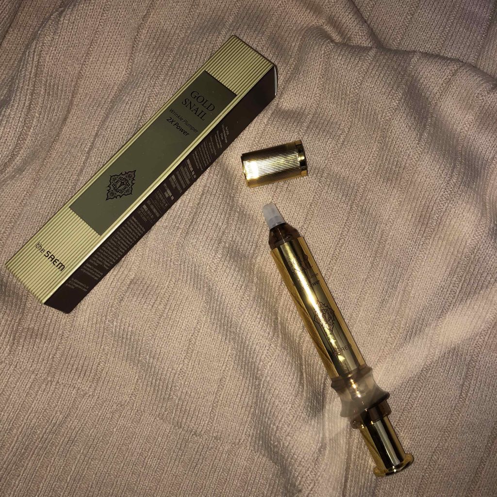 Gold Snail Wrinkle Plumper/the SAEM/その他スキンケアを使ったクチコミ（1枚目）