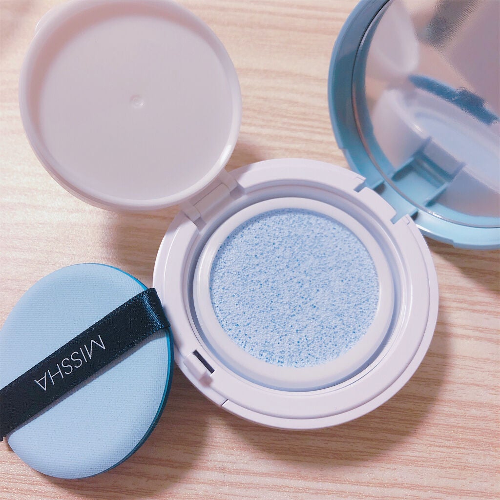 M クッションベース(ブルー)/MISSHA/化粧下地を使ったクチコミ(2枚目)