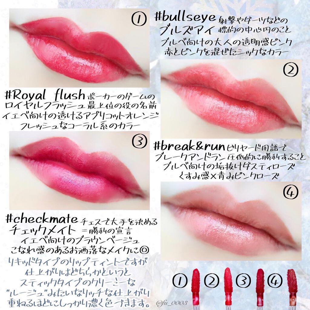 ロングラスティンググロウティント/MELALOWE/リップティントを使ったクチコミ（3枚目）