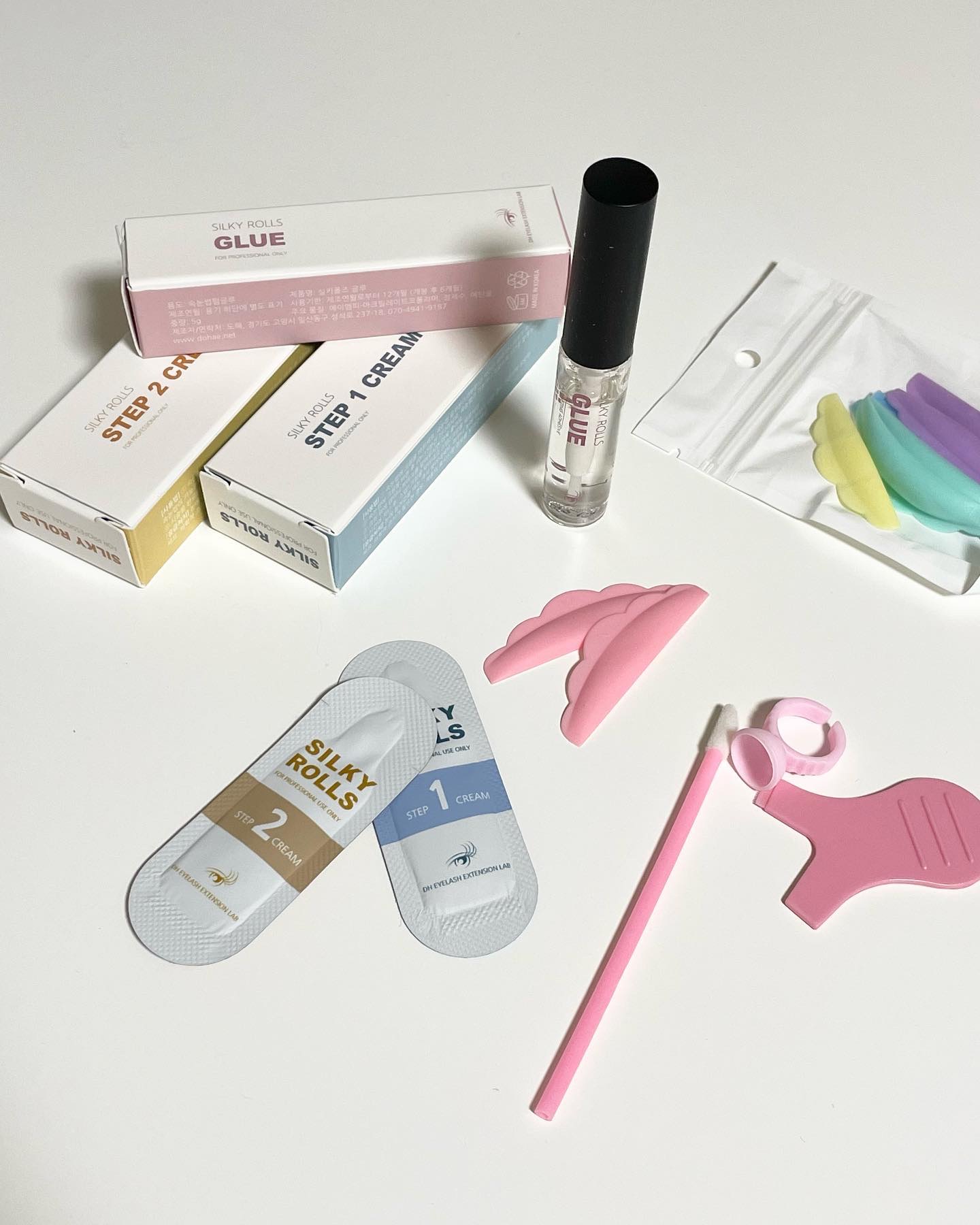 EYE2IN 低刺激 セルフプロ用 まつげパーマ 3種 セット/Qoo10/その他キットセットを使ったクチコミ（2枚目）