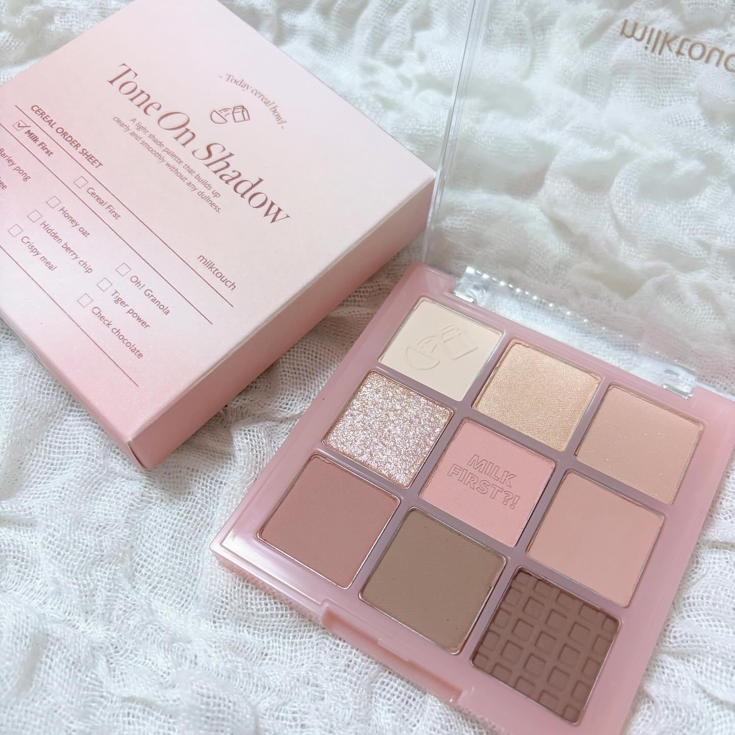 トーンオンシャドウパレット 01 トゥデイシリアルボール(Today cereal bowl)/Milk Touch/アイシャドウパレットを使ったクチコミ（1枚目）