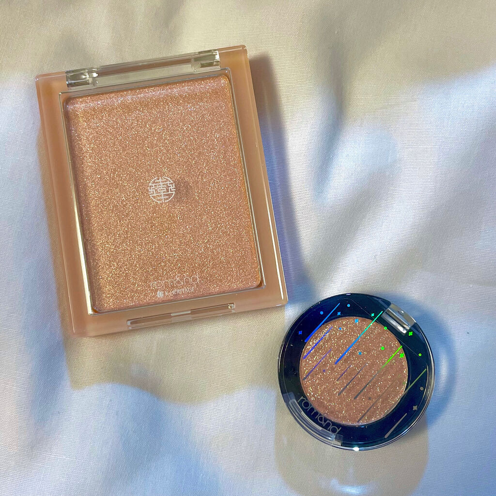 グリッター シャドウ カラー/rom&nd/グリッターを使ったクチコミ（1枚目）