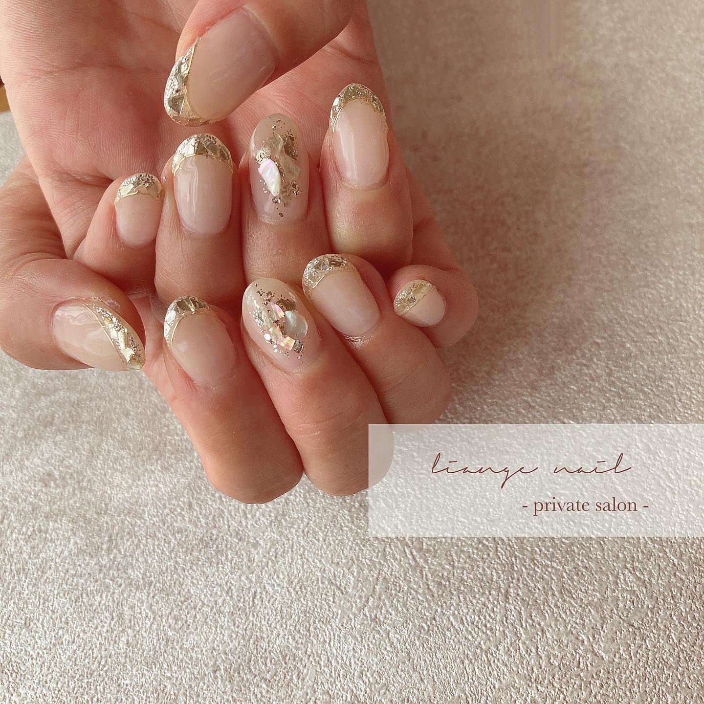 #リアンジェネイル,#柏ネイル,#ネイル,#ニュアンスネイル,#大人ニュアンスネイル,#夏ネイル,#シェルネイル,#ミラーネイルのネイルデザイン