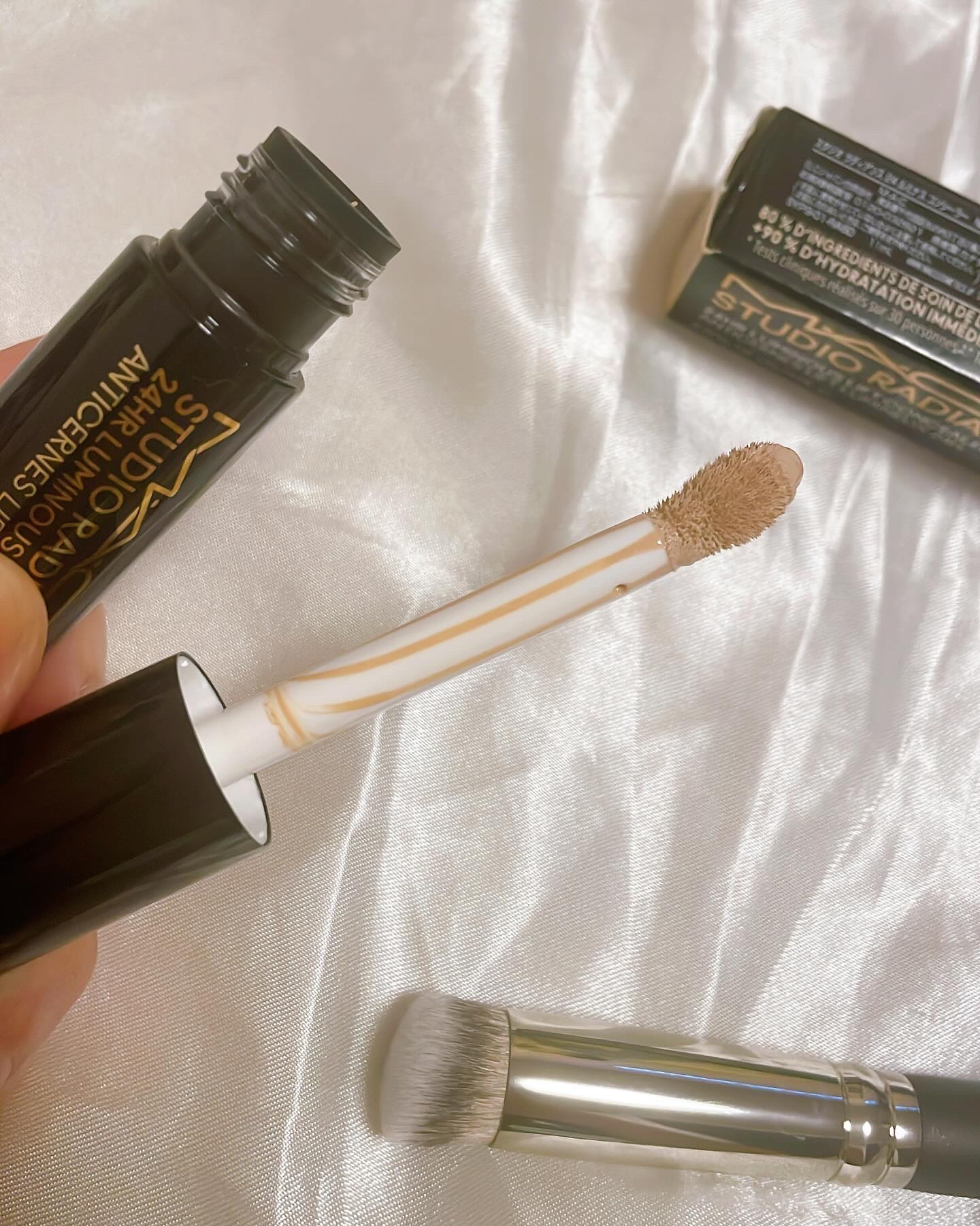 #270S ミニ ラウンド スラント ブラシ/M・A・C/メイクブラシを使ったクチコミ（2枚目）