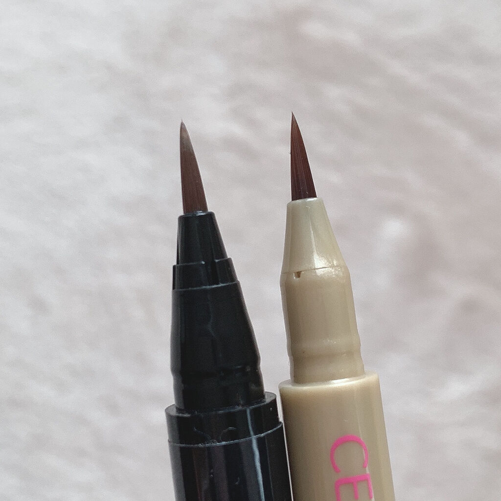 描くふたえアイライナー/CEZANNE/リキッドアイライナーを使ったクチコミ（3枚目）