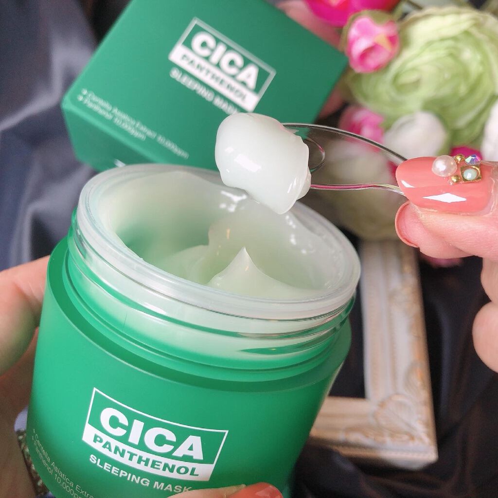 シカパンテノールスリーピングマスク/SNP/フェイスクリームを使ったクチコミ(4枚目)