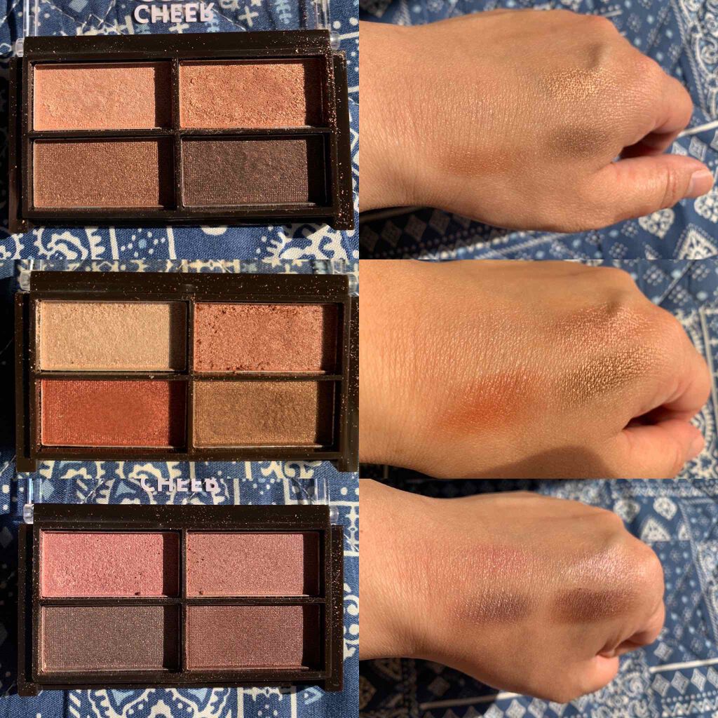 CHEER me COLOR アイシャドウ/セリア/アイシャドウパレットを使ったクチコミ(2枚目)