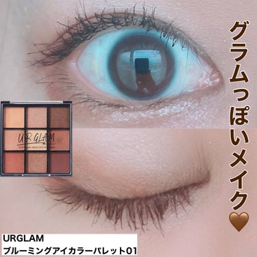 UR GLAM　BLOOMING EYE COLOR PALETTE/U R GLAM/アイシャドウパレットを使ったクチコミ（1枚目）