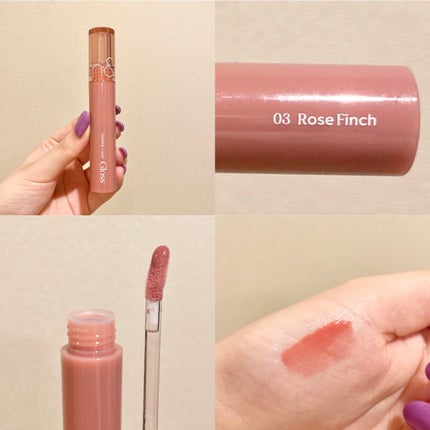 グラスティングカラーグロス/rom&nd/リップグロスを使ったクチコミ(5枚目)