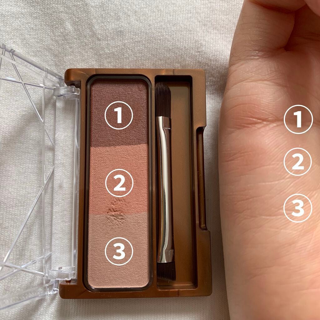 ノーズ&アイブロウパウダー/CEZANNE/パウダーアイブロウを使ったクチコミ(2枚目)