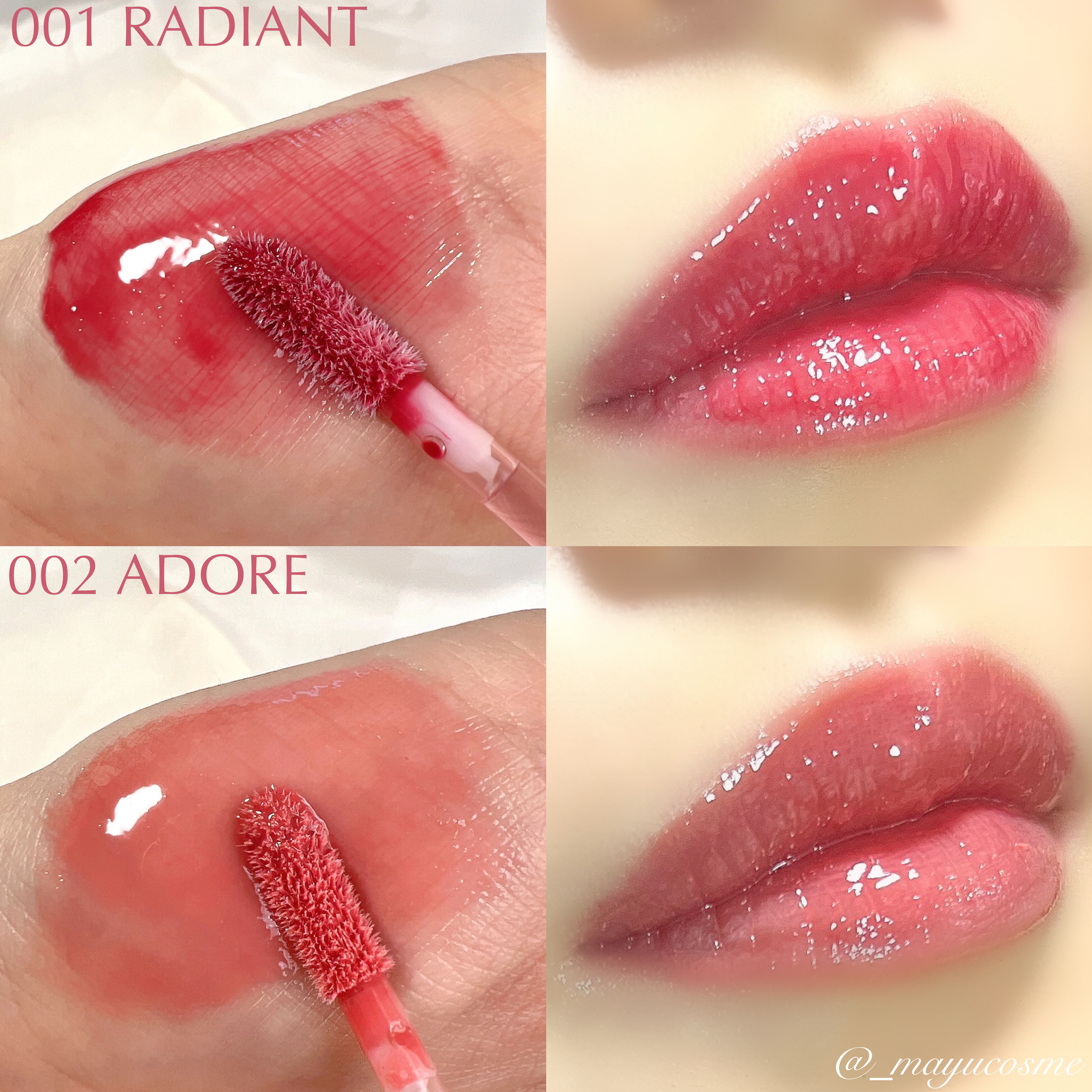 LIP PLUMPER GLAZE TINT/ROJEV/口紅を使ったクチコミ（2枚目）