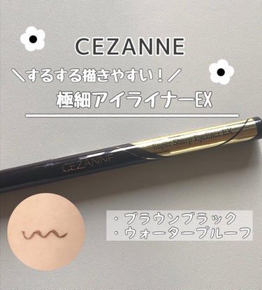 極細アイライナーEX/CEZANNE/リキッドアイライナーを使ったクチコミ（1枚目）