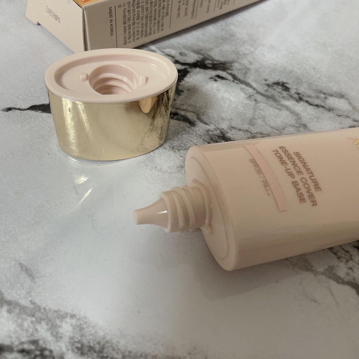 シグネチャーエッセンスカバー トーンアップベース/AGE20’s/化粧下地を使ったクチコミ（2枚目）